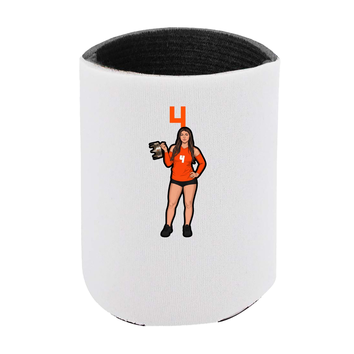 Can Holder — Number Top in White