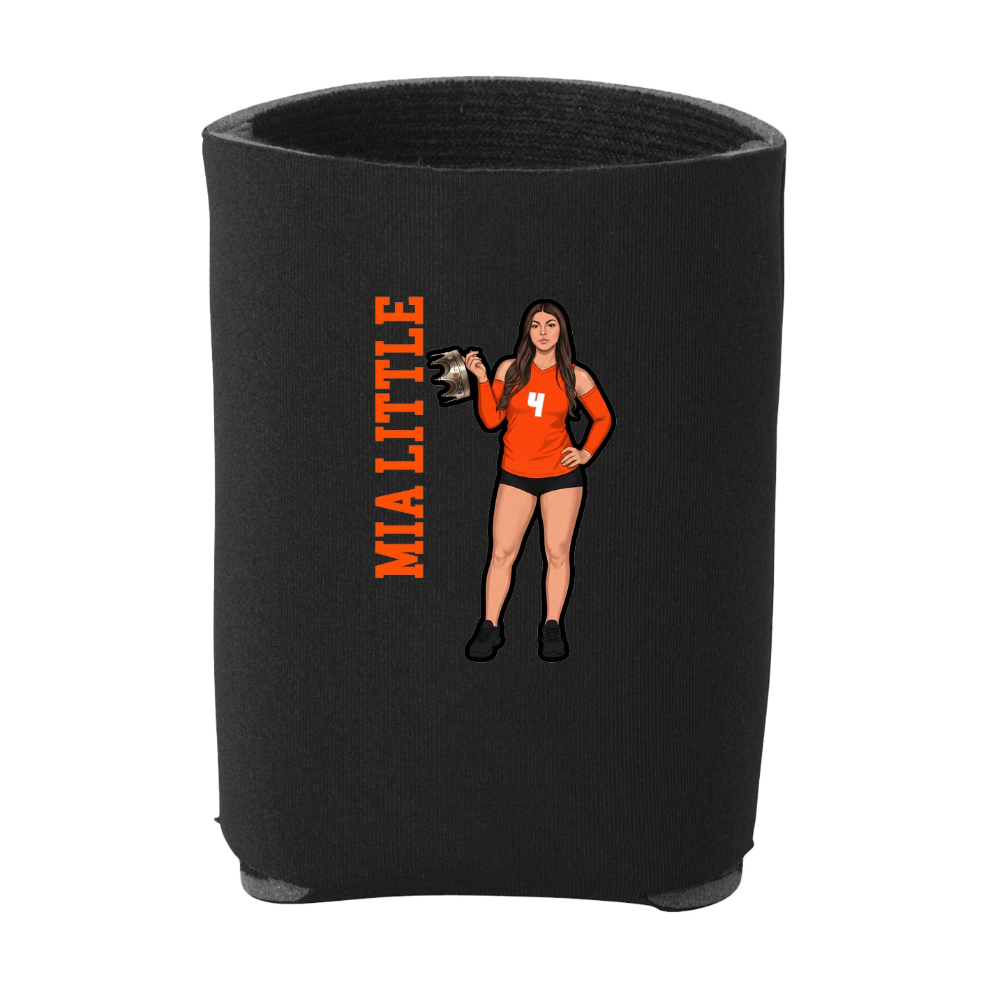 Can Holder — Name Vertical in Black