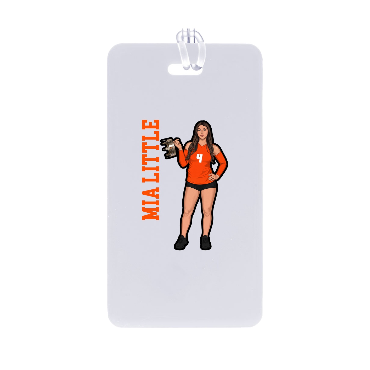 Bag Tag — Name Vertical in Classic