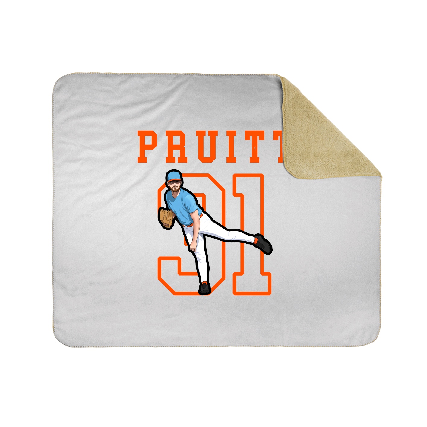 Throw Blanket — Shirsey in White