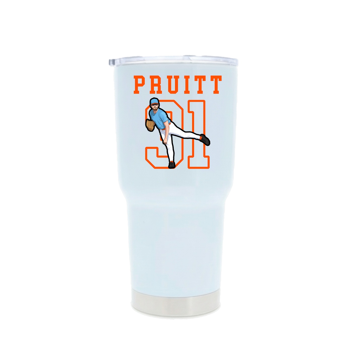 30oz Stainless Steel Tumbler — Shirsey in White