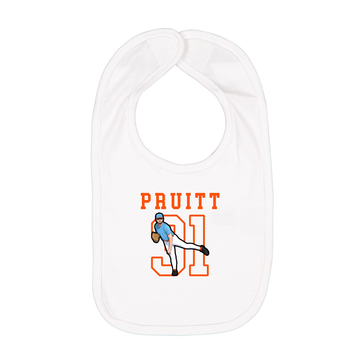 Infant Bib — Shirsey in White