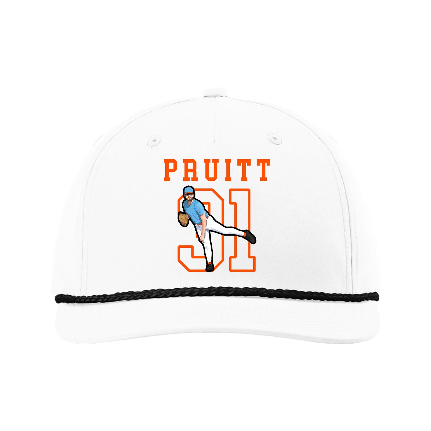 Five-Panel Classic Rope Cap — Shirsey in White