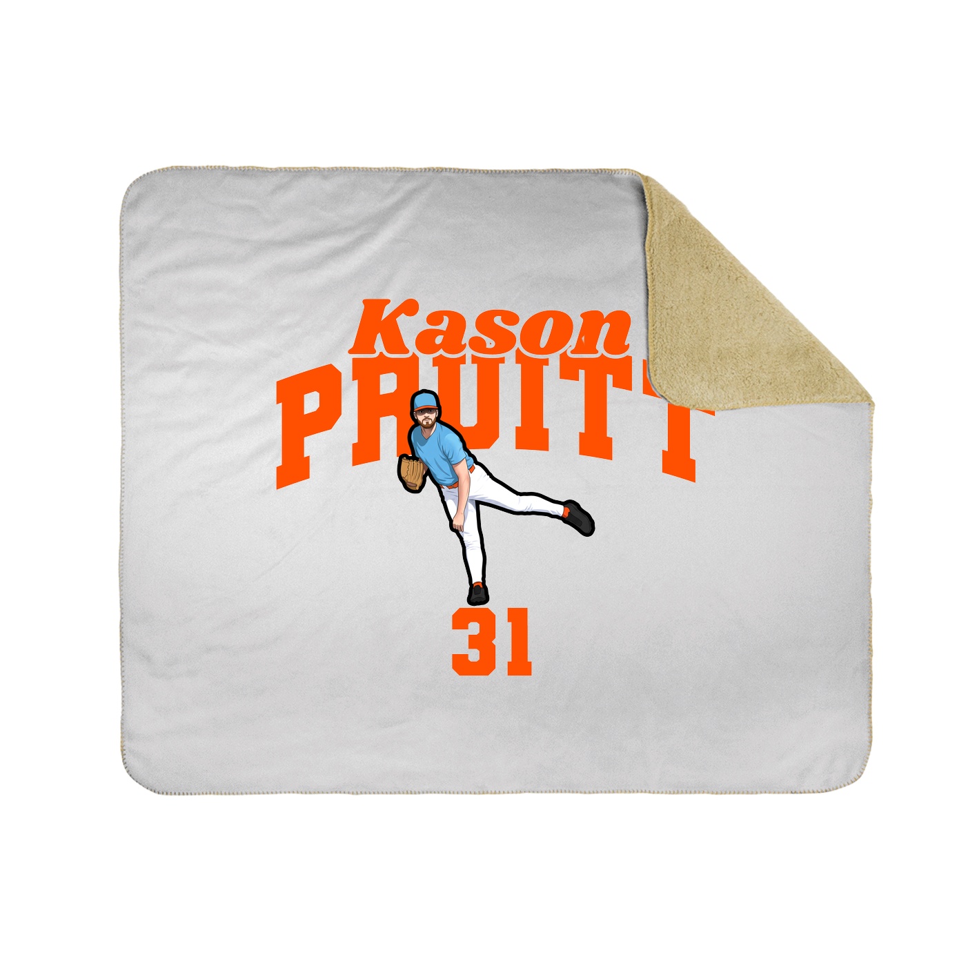 Throw Blanket — Signature Arch in White