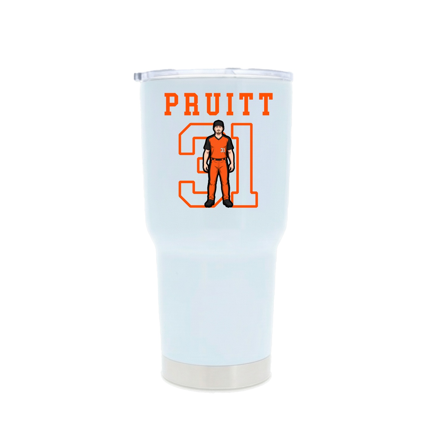 30oz Stainless Steel Tumbler — Shirsey in White