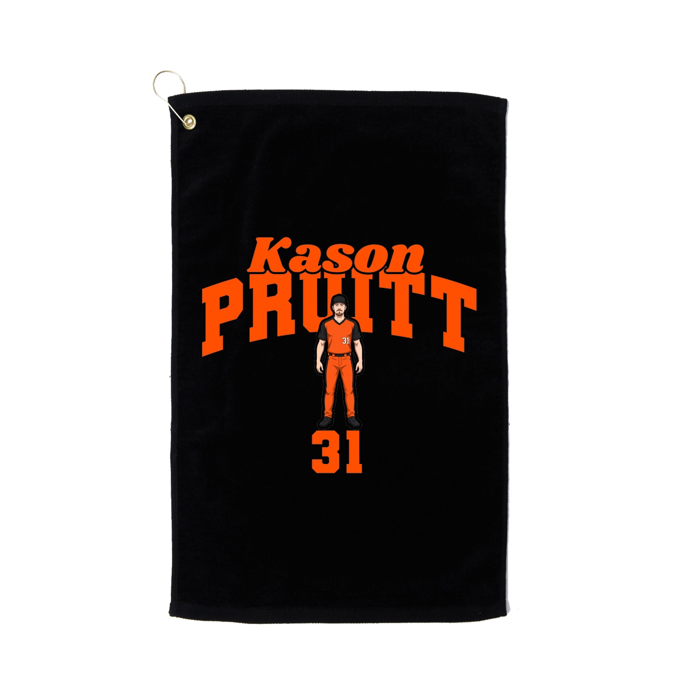 Golf Towel — Signature Arch in Black