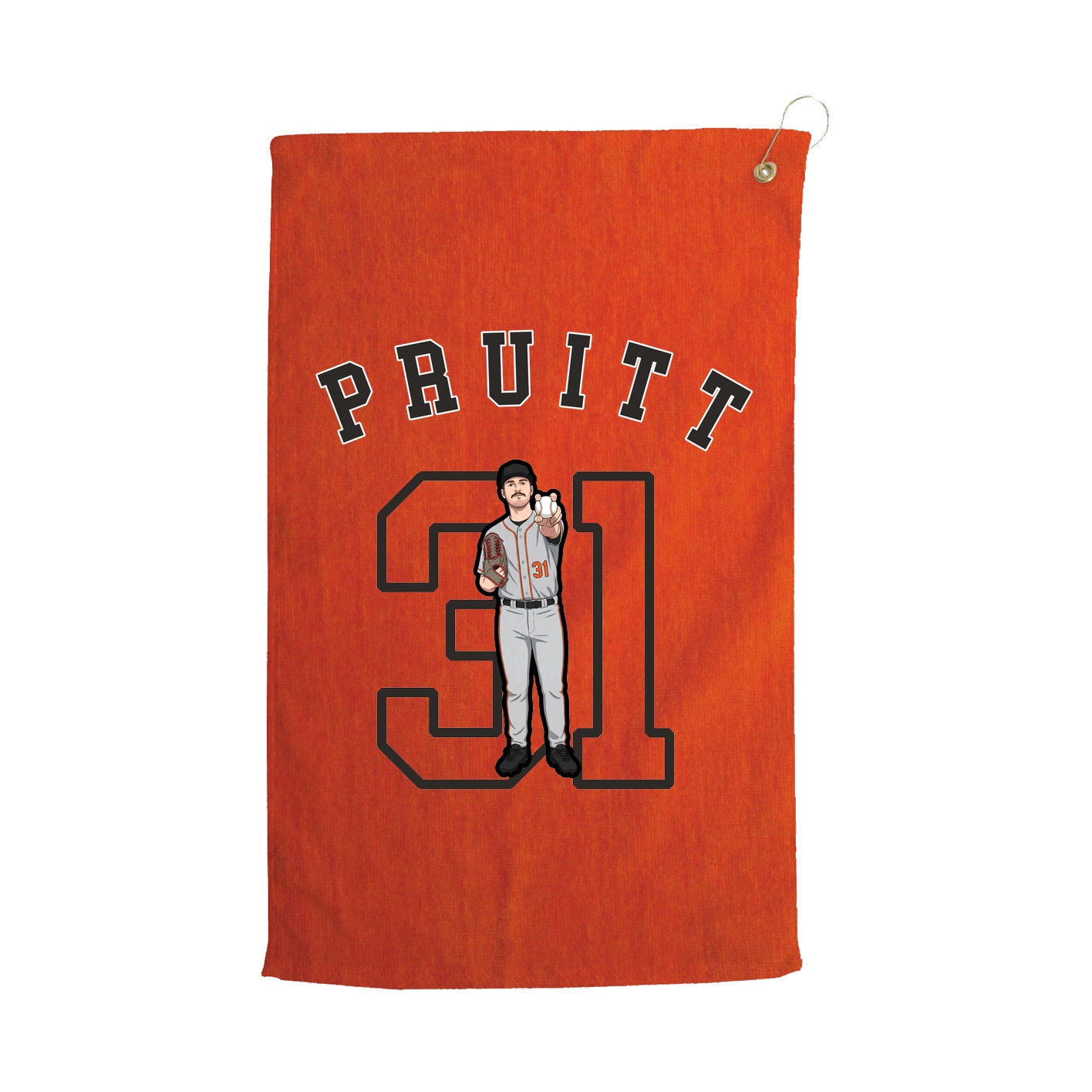 Golf Towel — Shirsey Arch in Orange