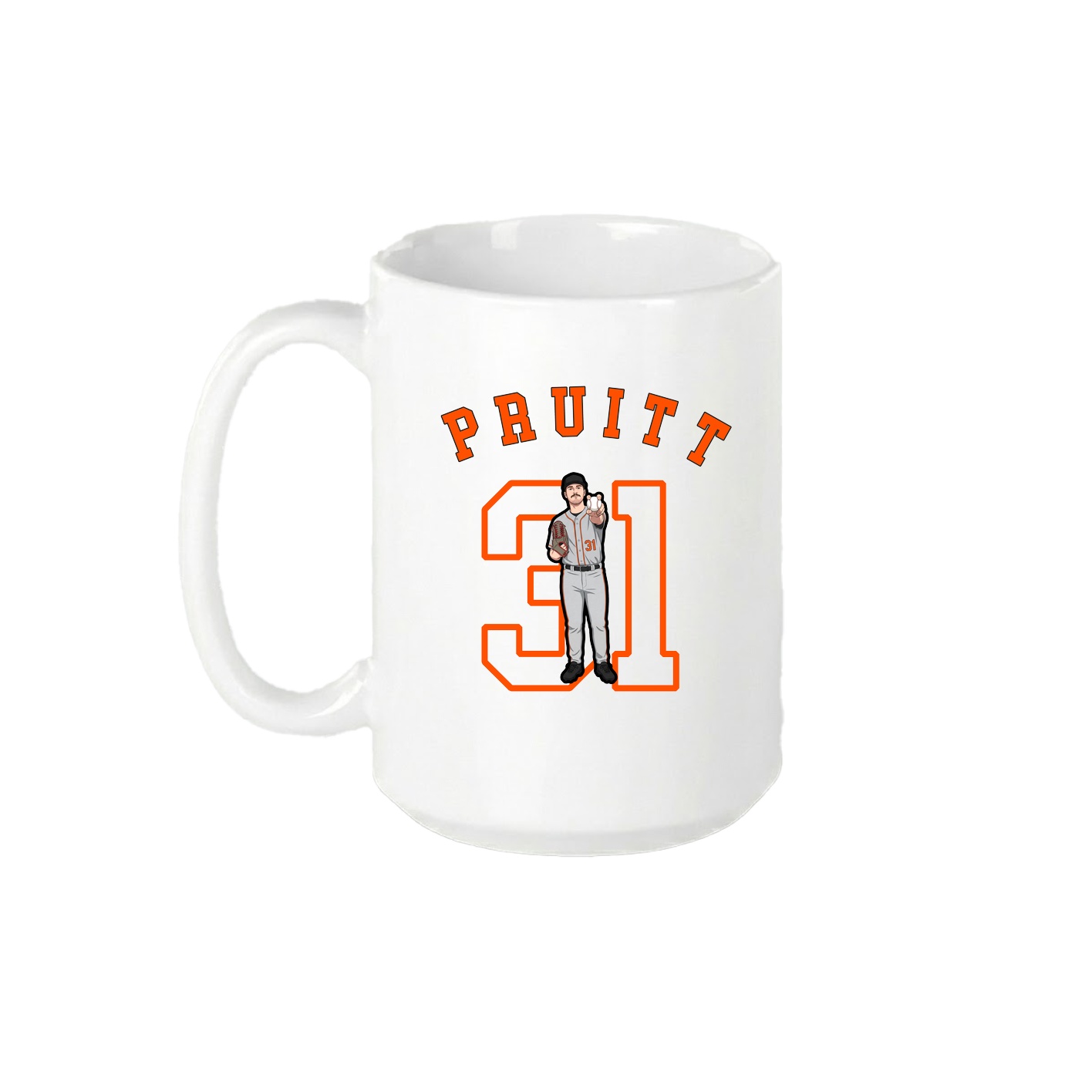 15oz Coffee Mug — Shirsey Arch in White
