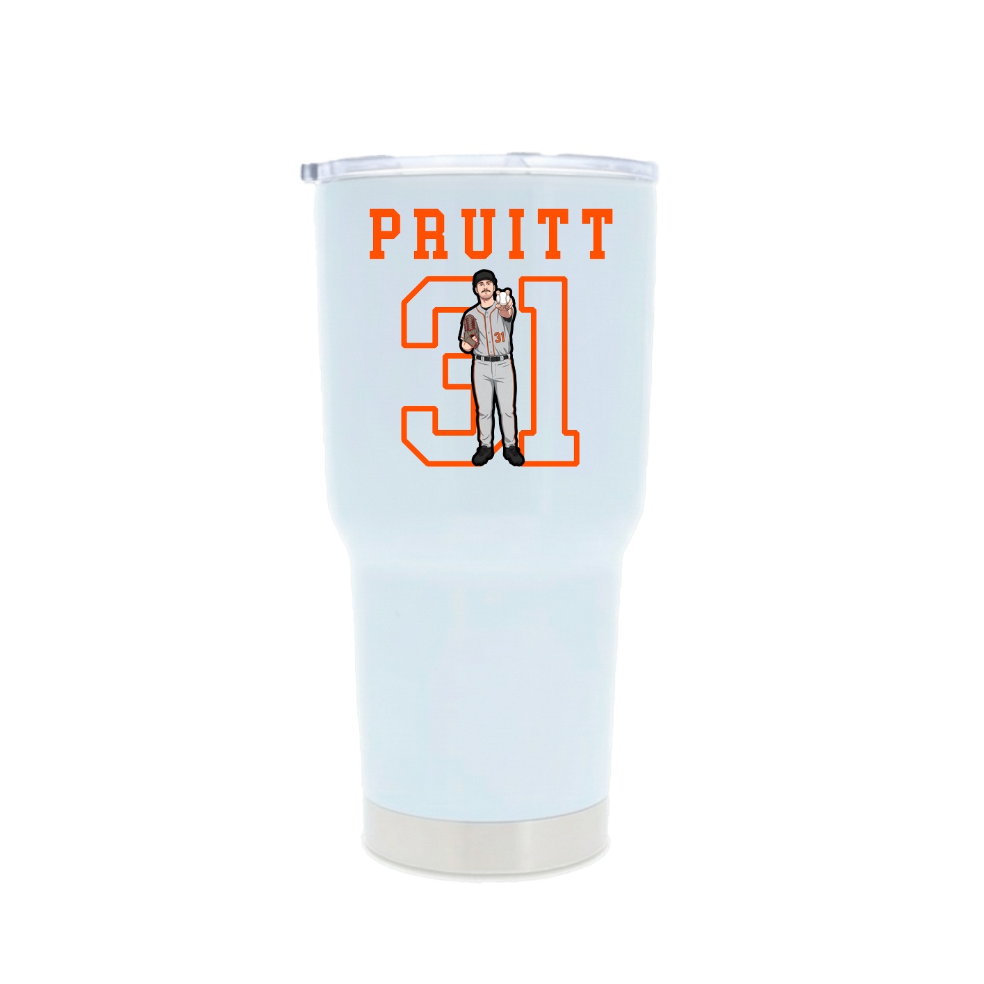 30oz Stainless Steel Tumbler — Shirsey in White