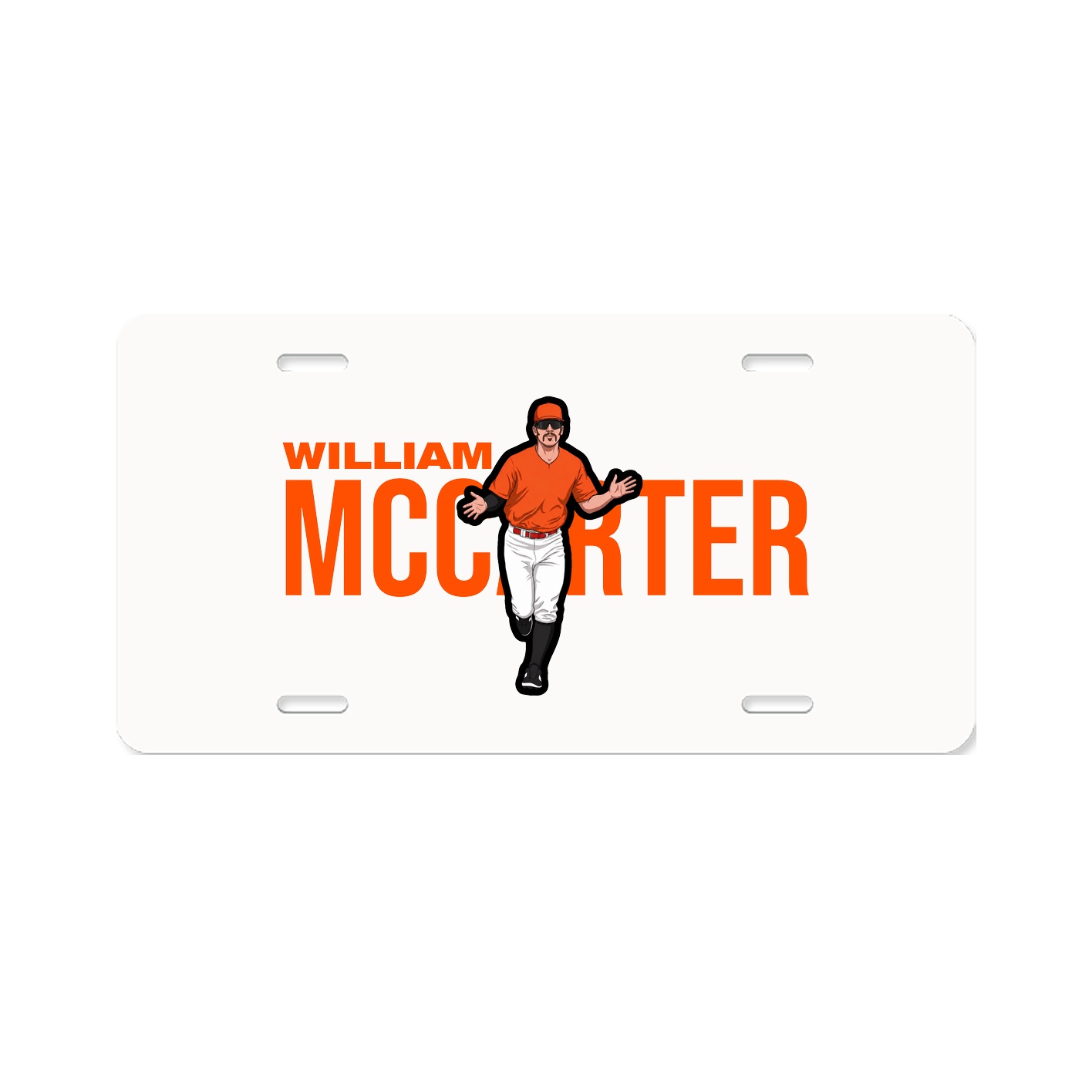 License Plate — Player Name in Classic