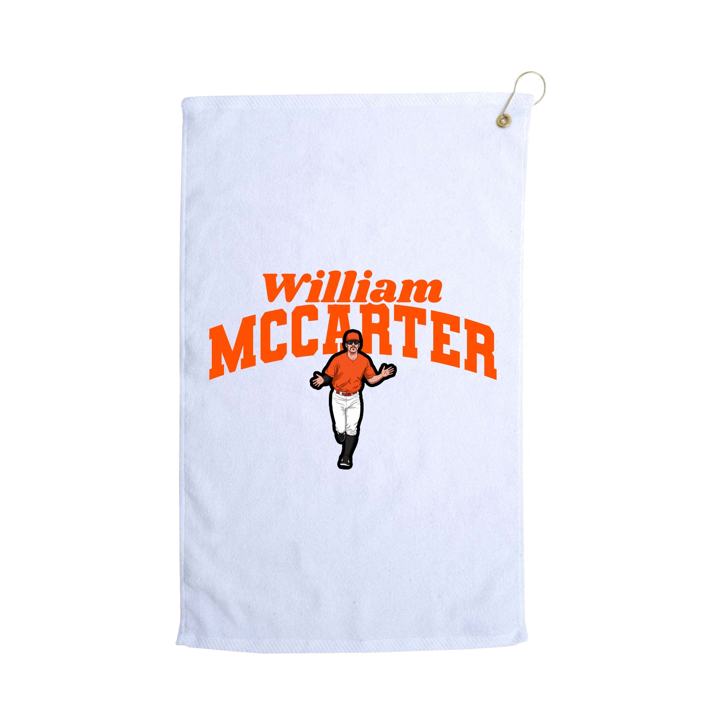 Golf Towel — Signature Arch in White
