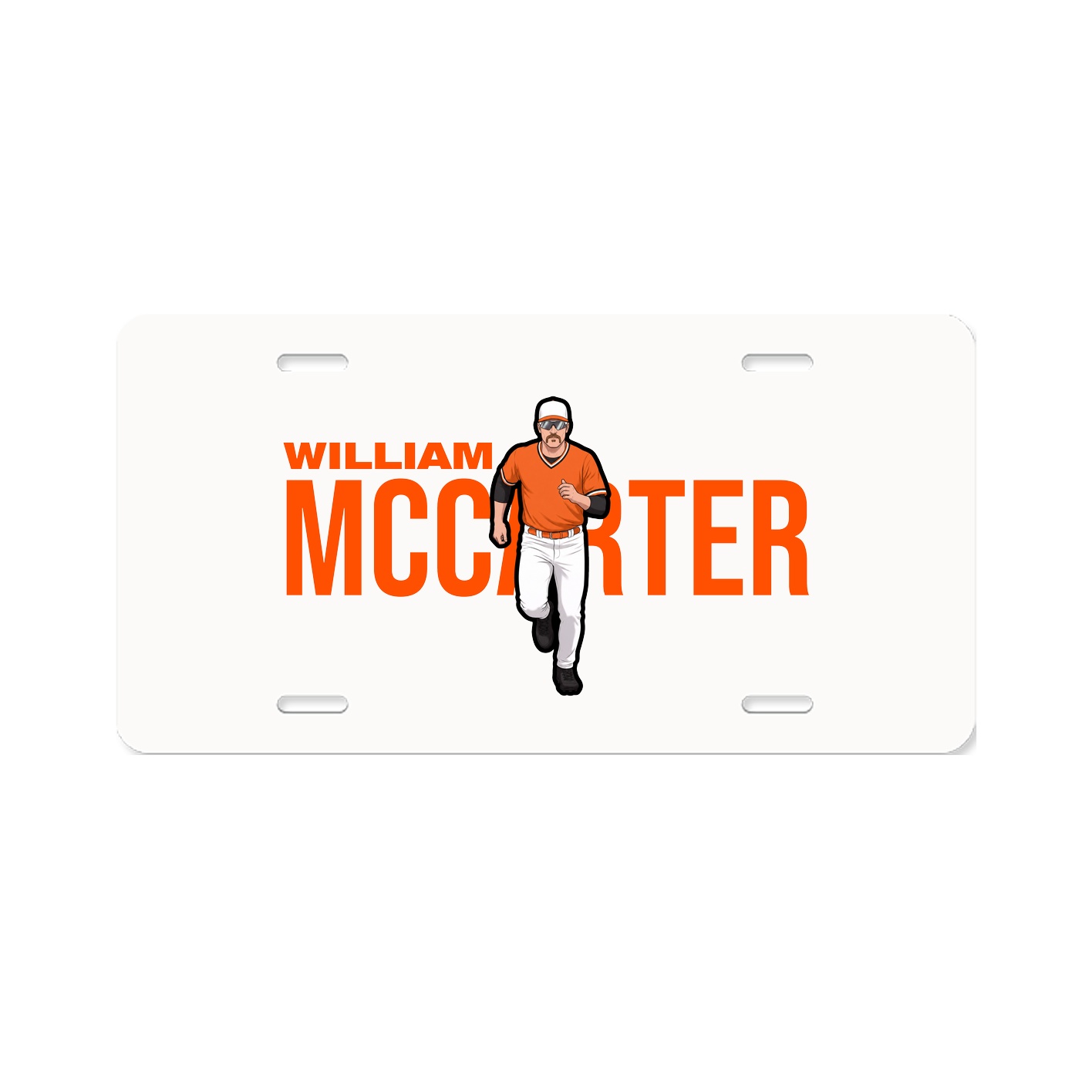 License Plate — Player Name in Classic