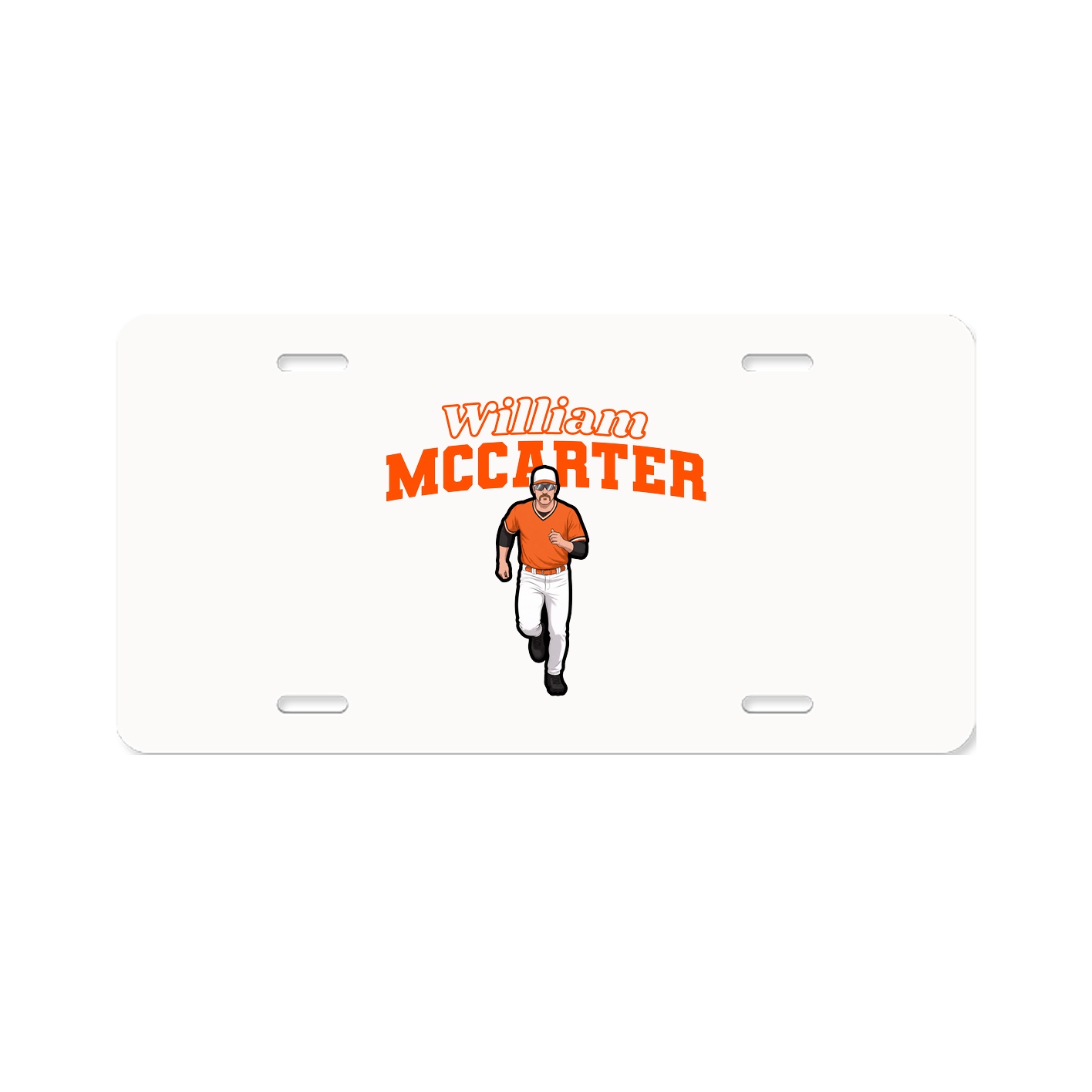 License Plate — Name Arch in Classic