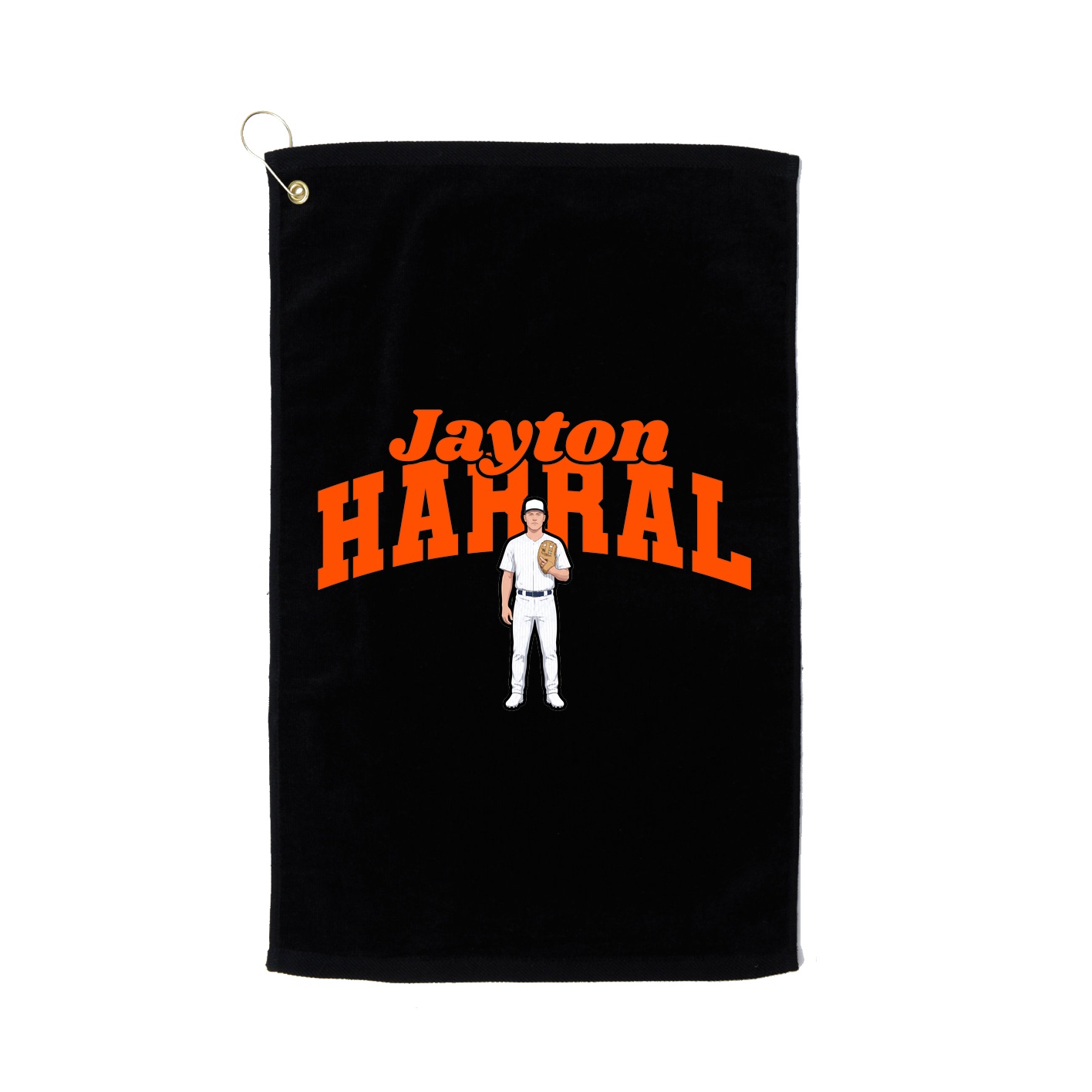 Golf Towel — Signature Arch in Black