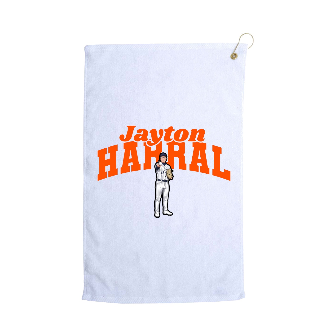 Golf Towel — Signature Arch in White
