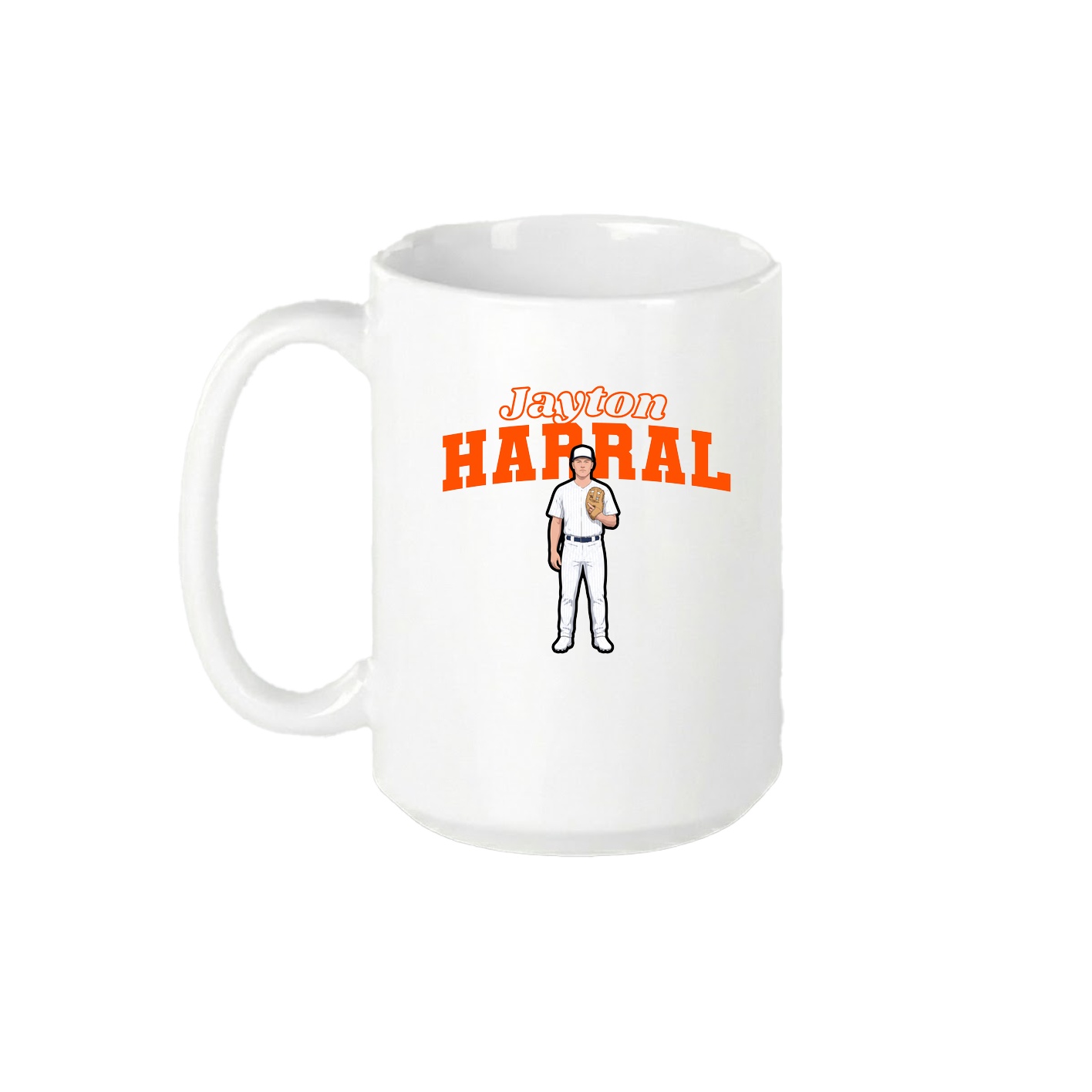 15oz Coffee Mug — Name Arch in White