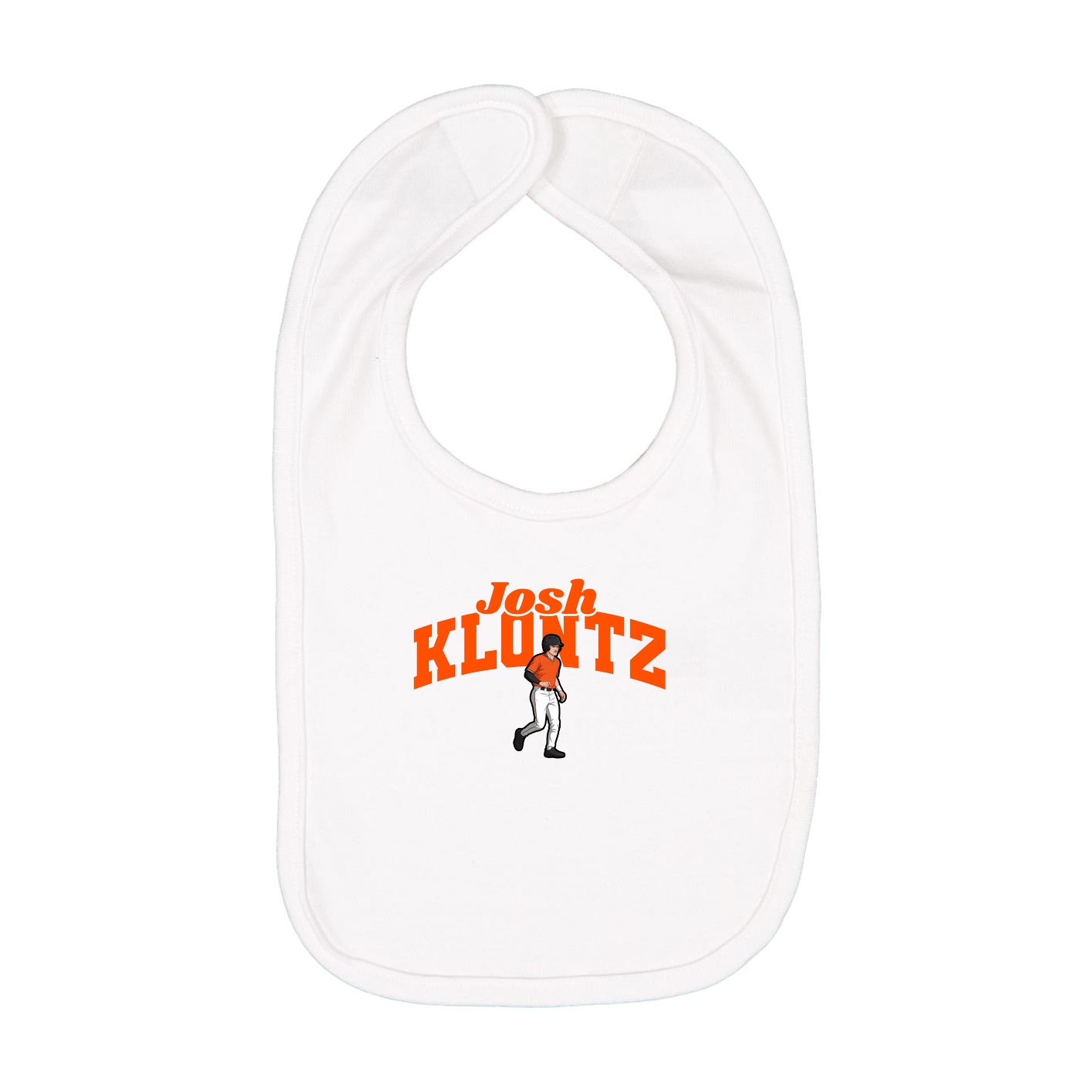 Infant Bib — Signature Arch in White