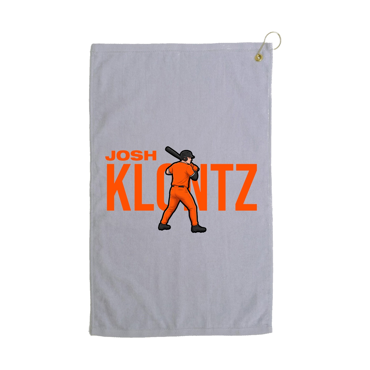 Golf Towel — Player Name in Grey