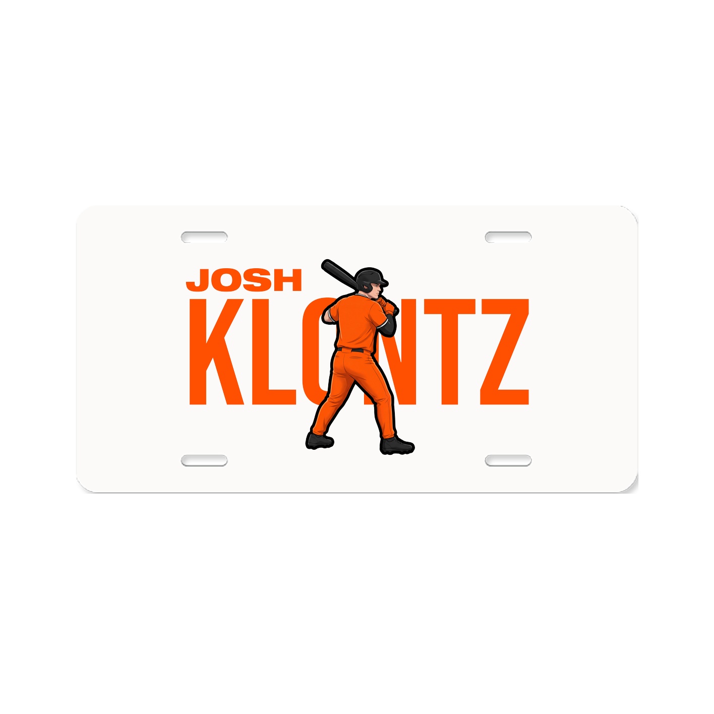 License Plate — Player Name in Classic
