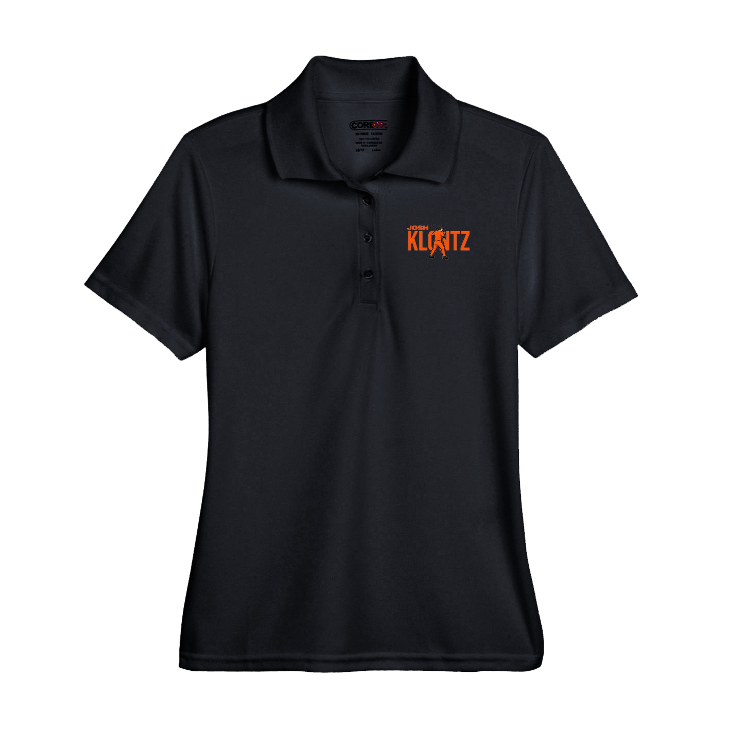 Performance Polo — Player Name in Black
