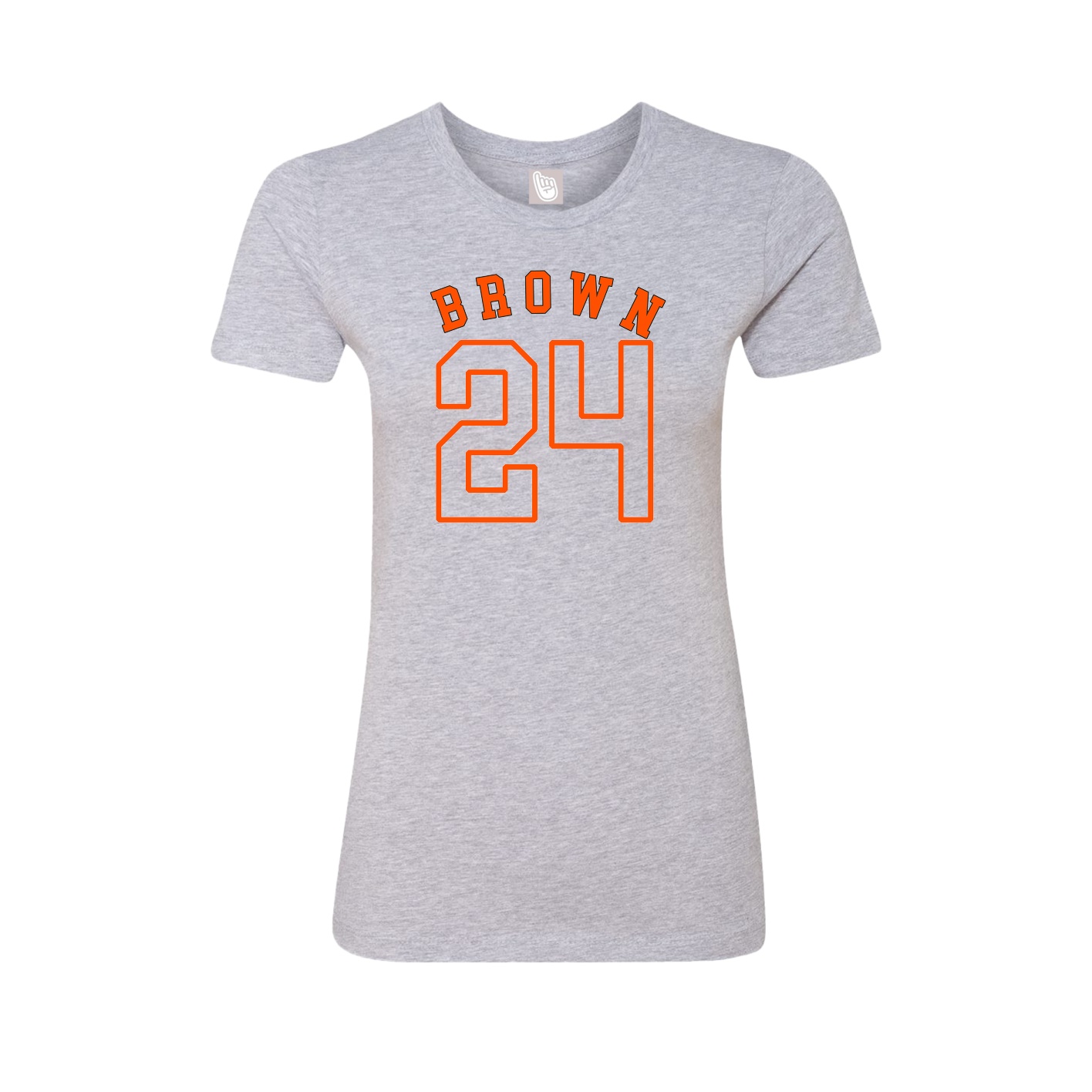 Fitted Women's Tee — Shirsey Arch in Grey