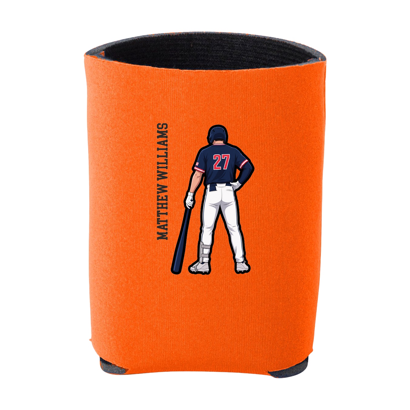 Can Holder — Name Vertical in Orange