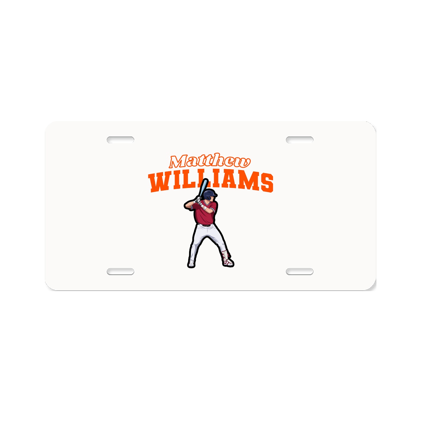 License Plate — Name Arch in Classic