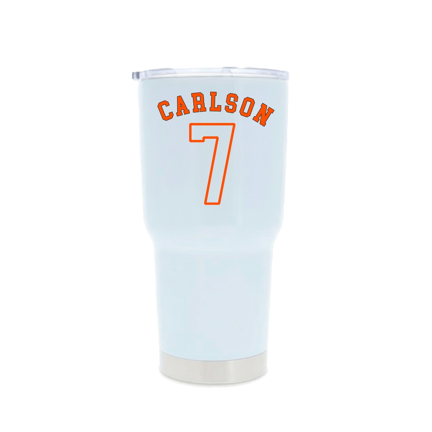 30oz Stainless Steel Tumbler — Shirsey Arch in White