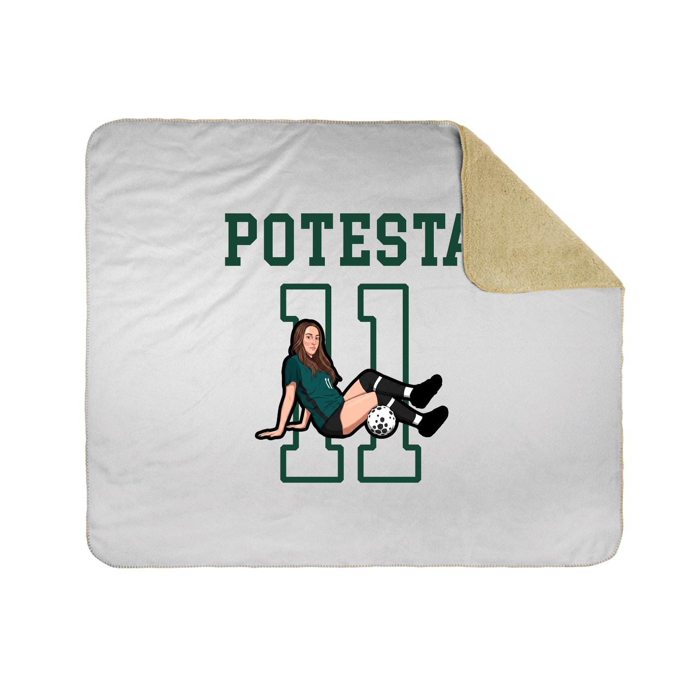 Throw Blanket — Shirsey in White