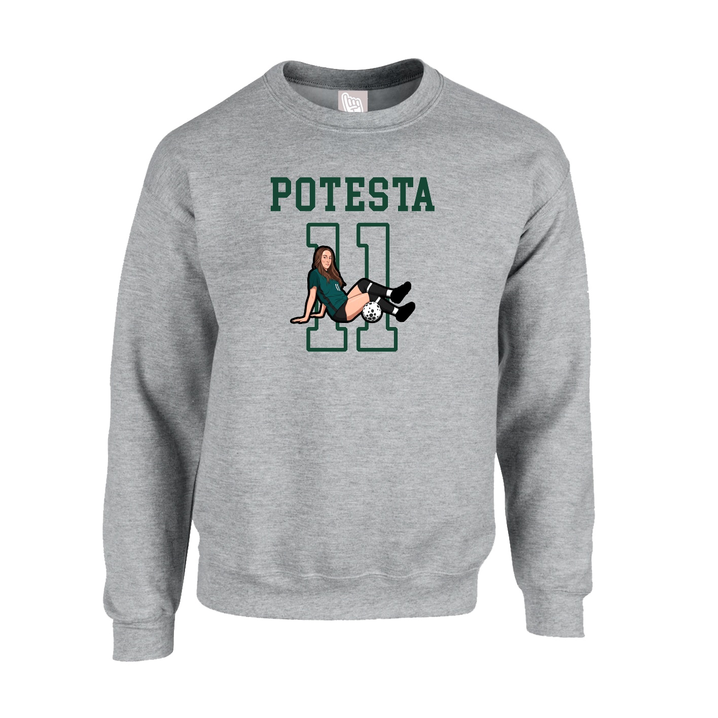 Fleece Crew — Shirsey in Grey
