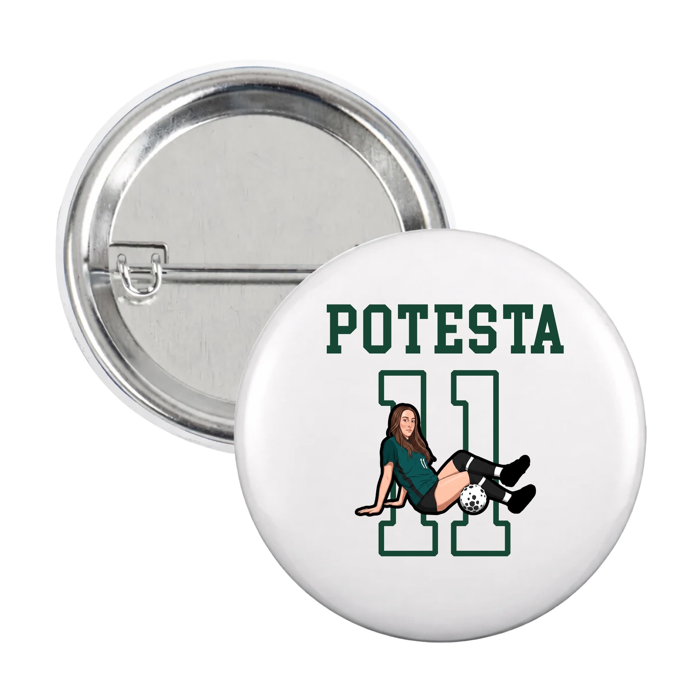 Game Day Button — Shirsey in White