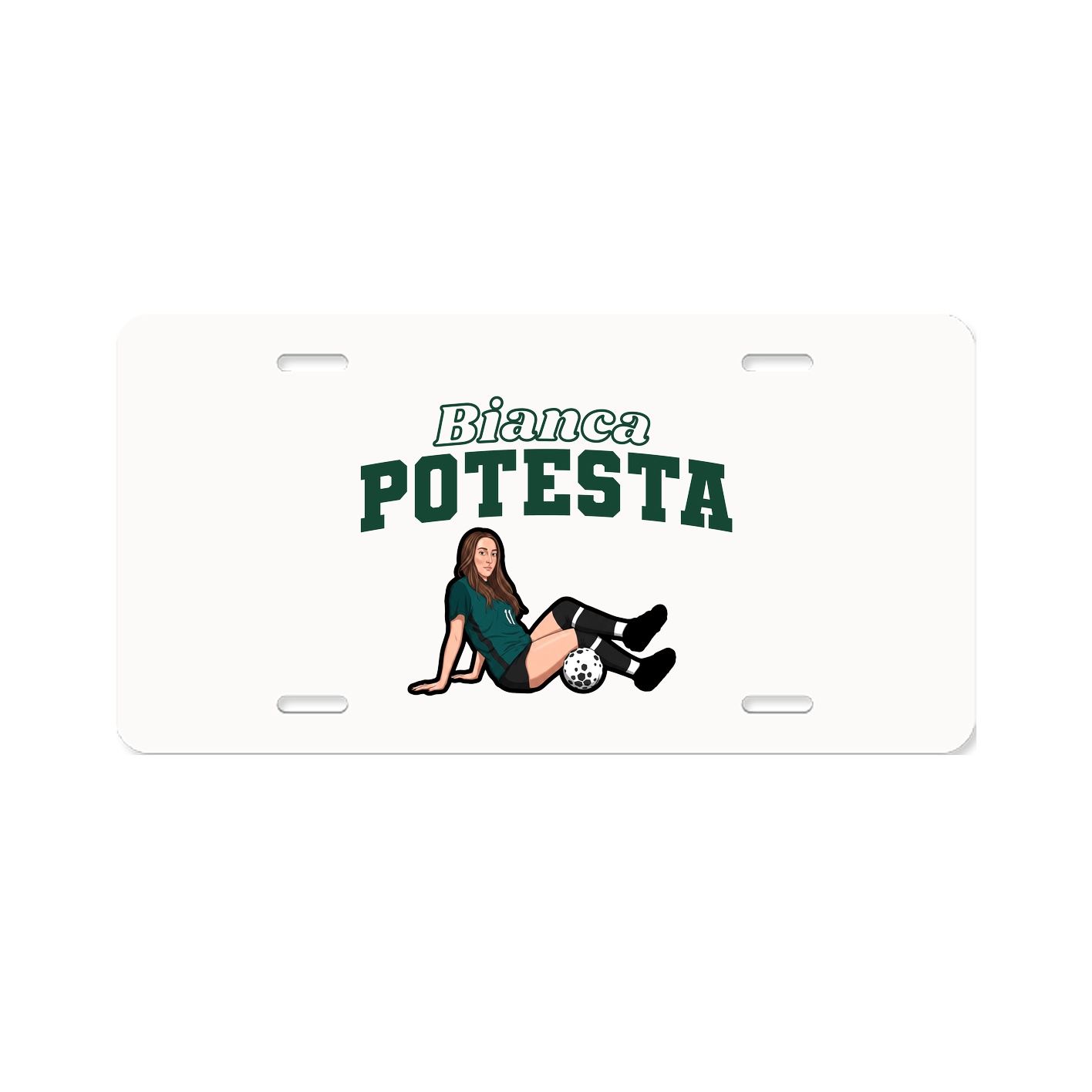 License Plate — Name Arch in Classic