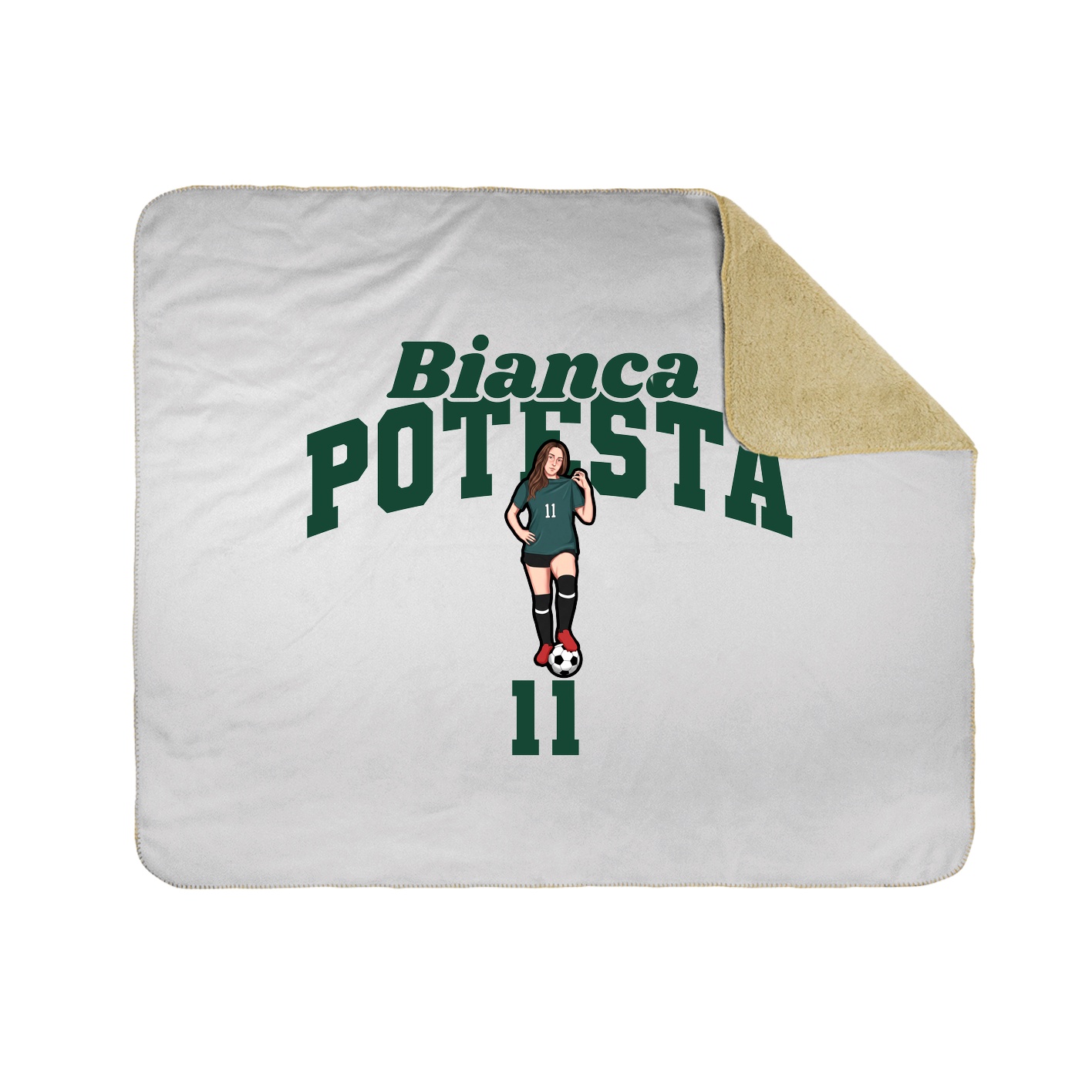 Throw Blanket — Signature Arch in White