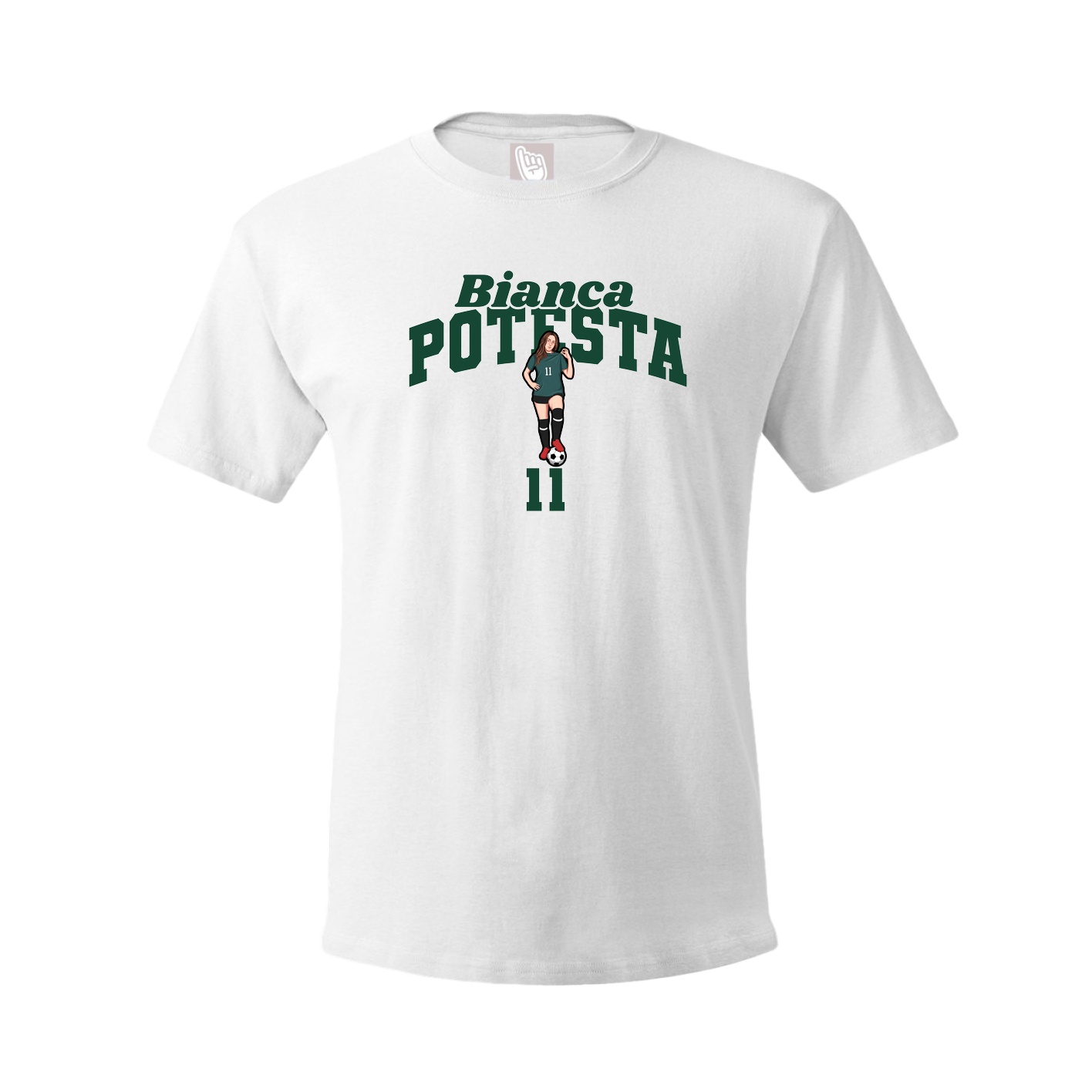 Youth Tee — Signature Arch in White
