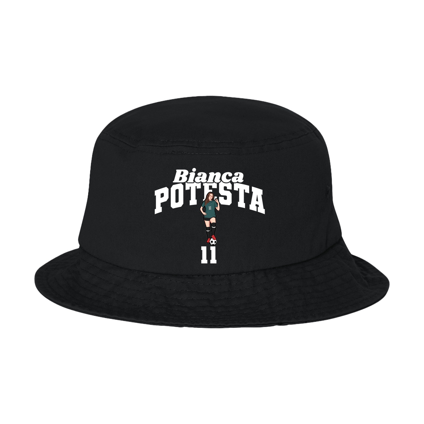 Bucket Cap — Signature Arch in Black