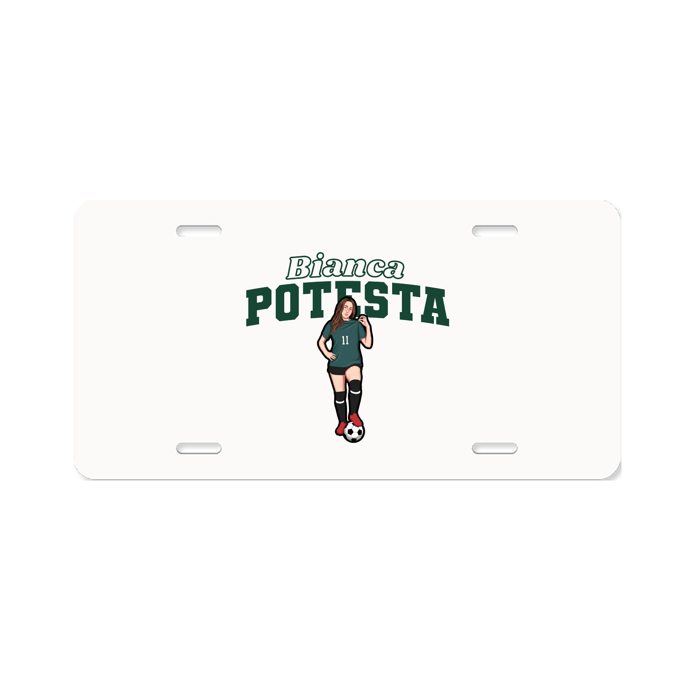 License Plate — Name Arch in Classic