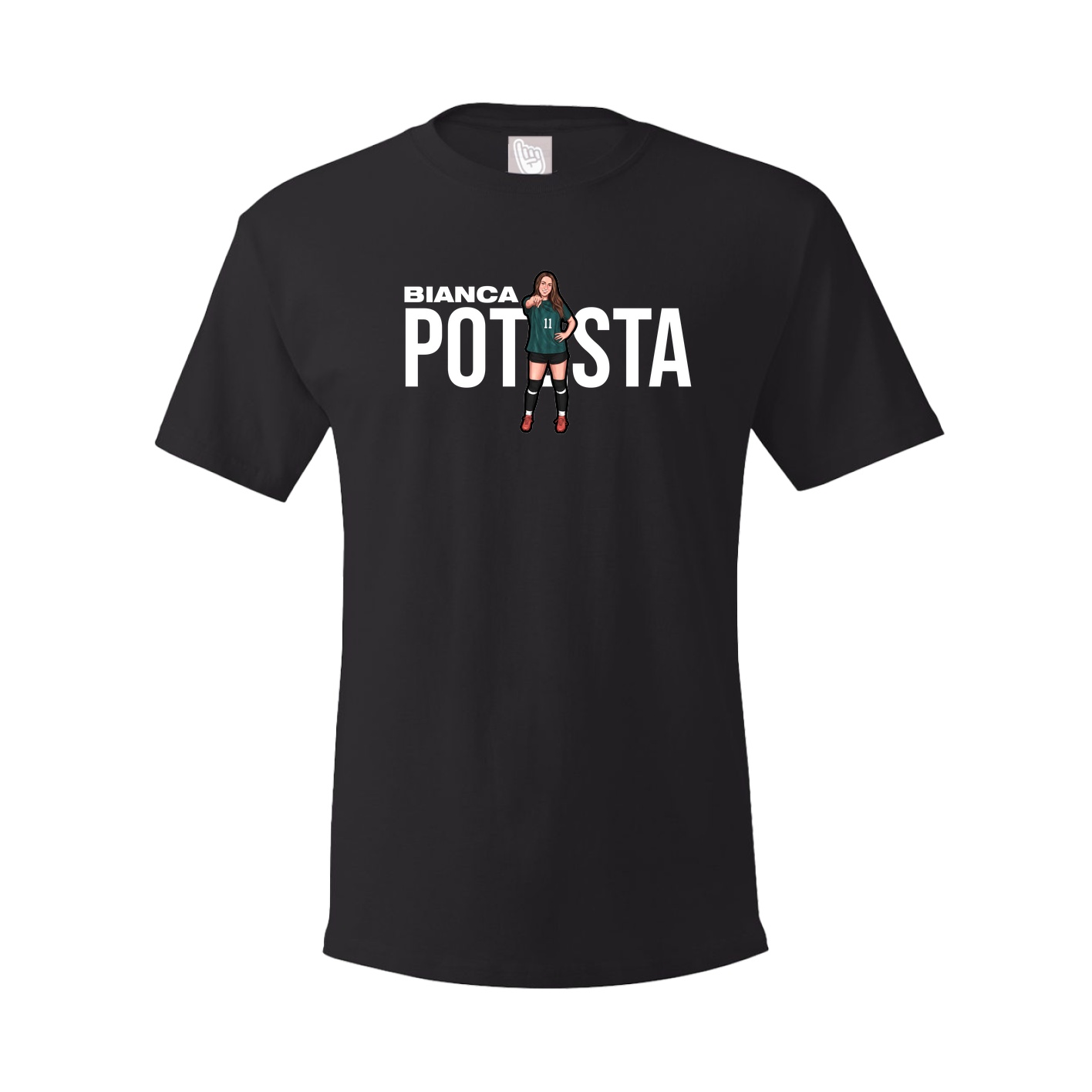 Youth Tee — Player Name in Black