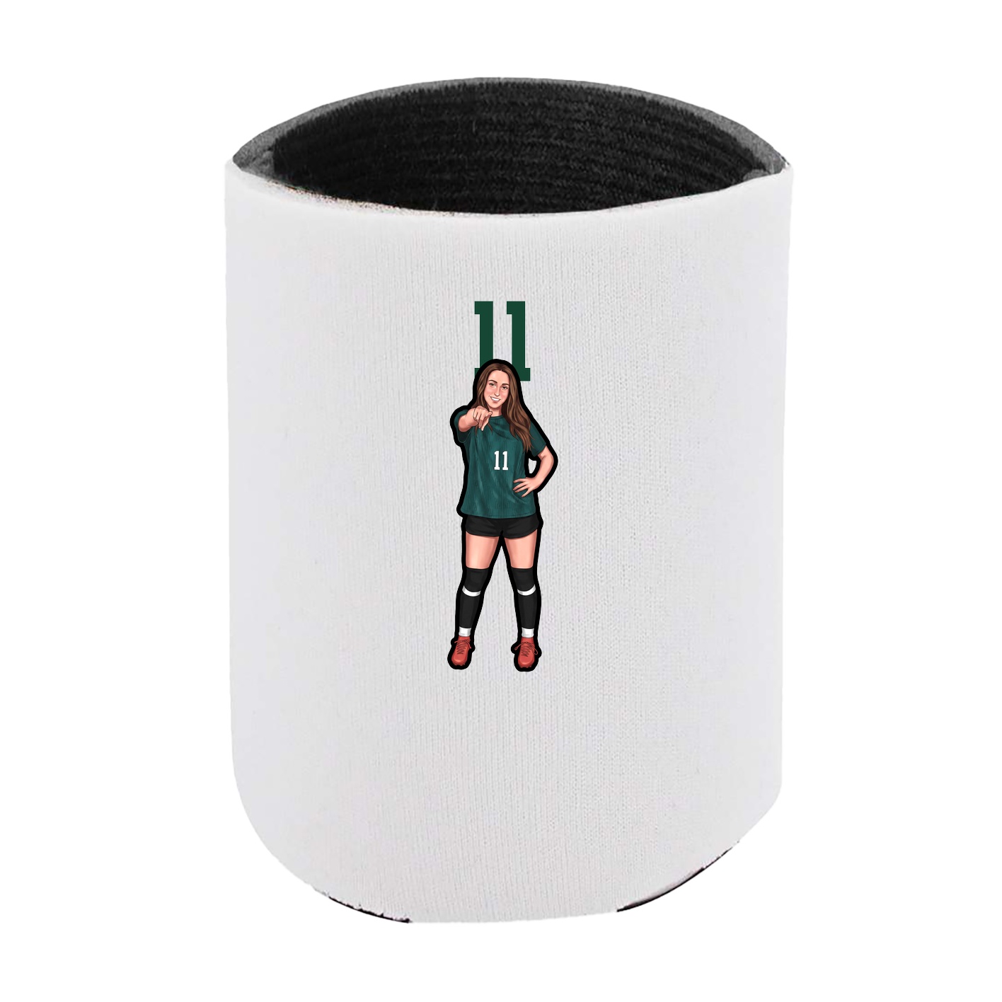 Can Holder — Number Top in White