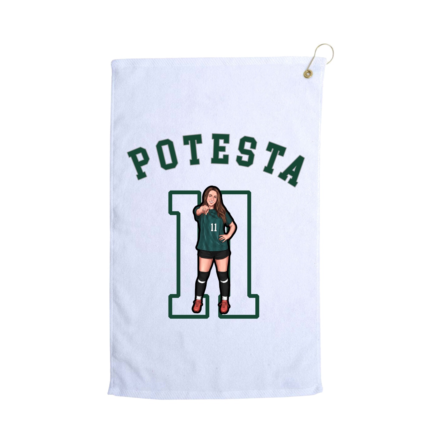 Golf Towel — Shirsey Arch in White