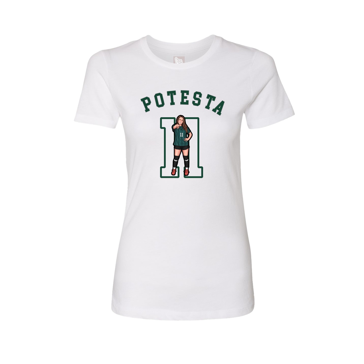 Womens Tee — Shirsey Arch in White