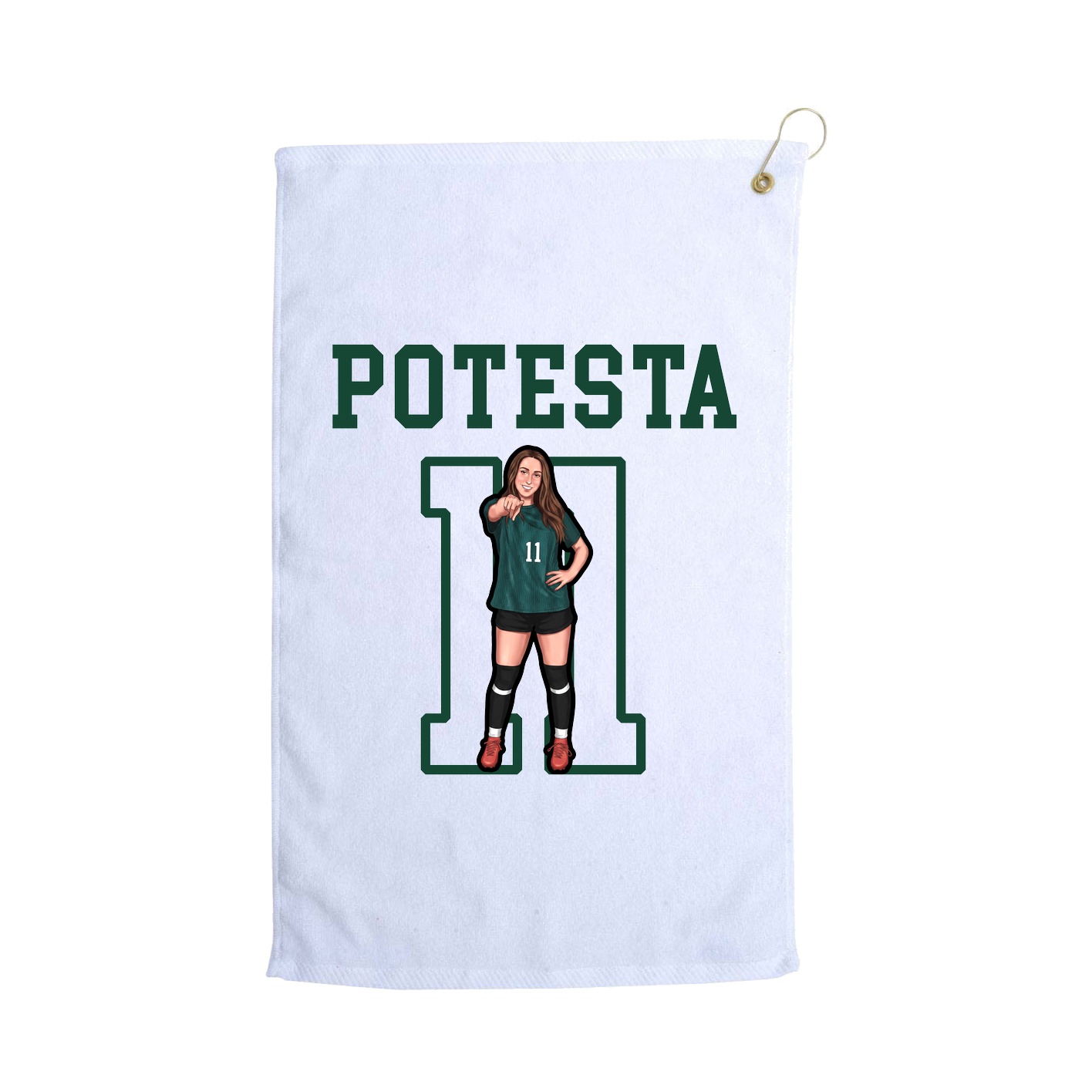 Golf Towel — Shirsey in White