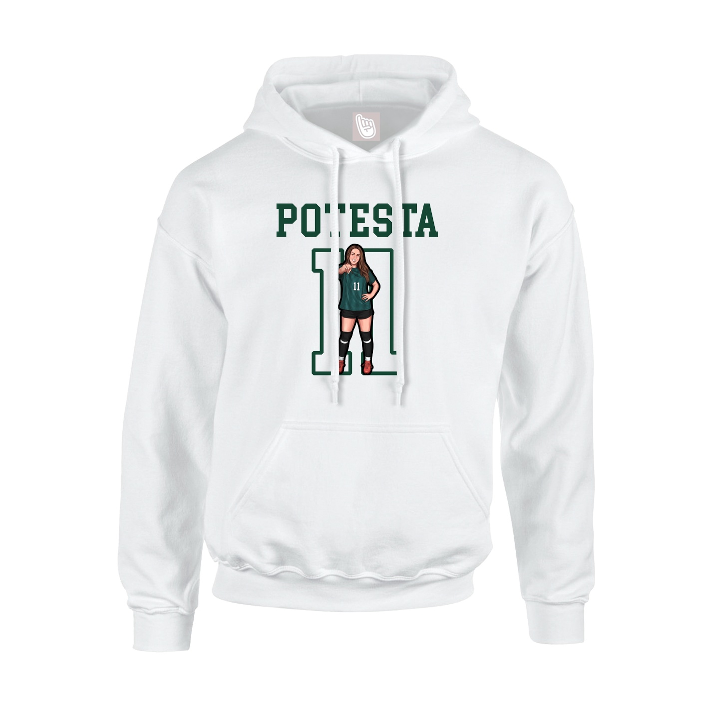 Youth Hoodie — Shirsey in White