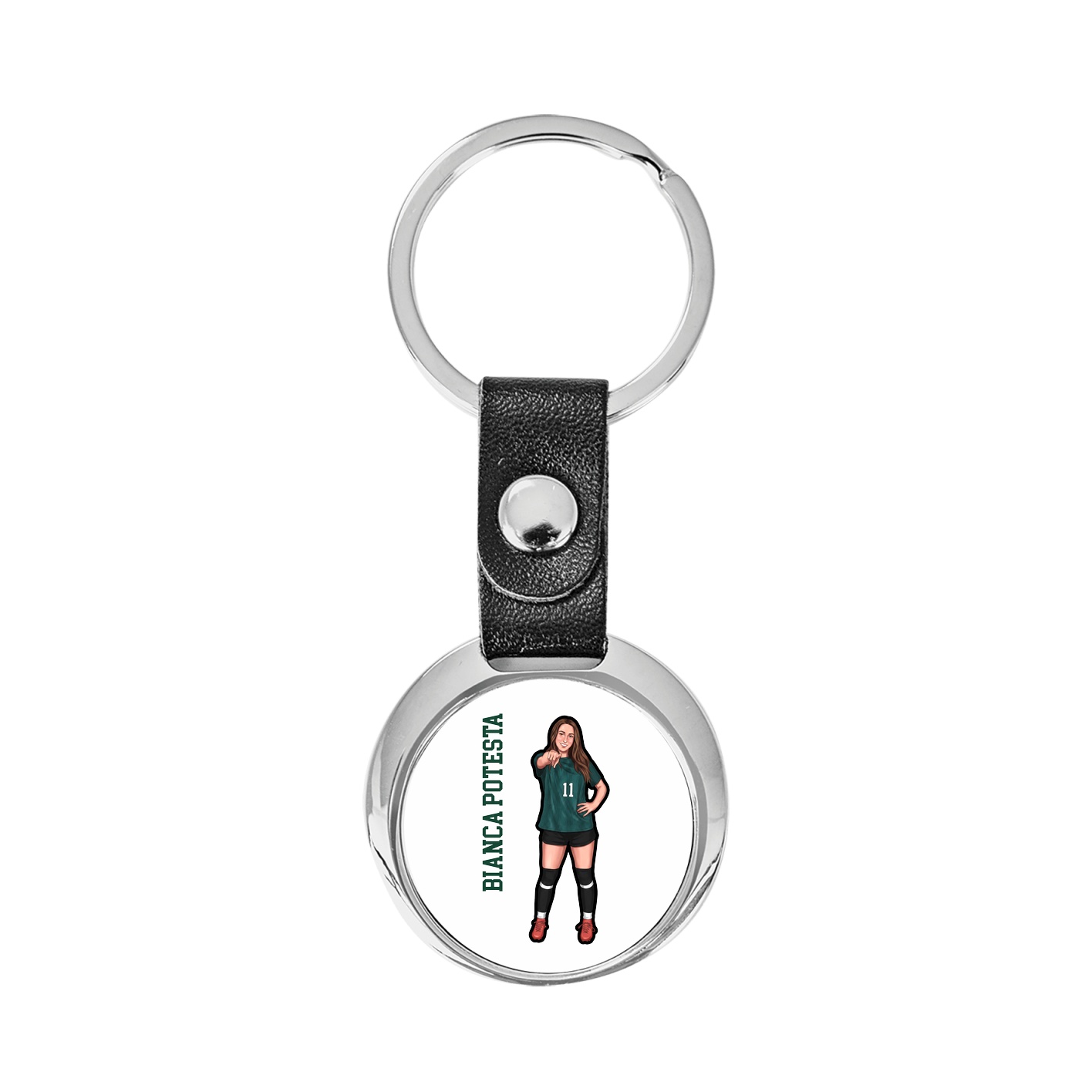 Key Chain — Name Vertical in Classic