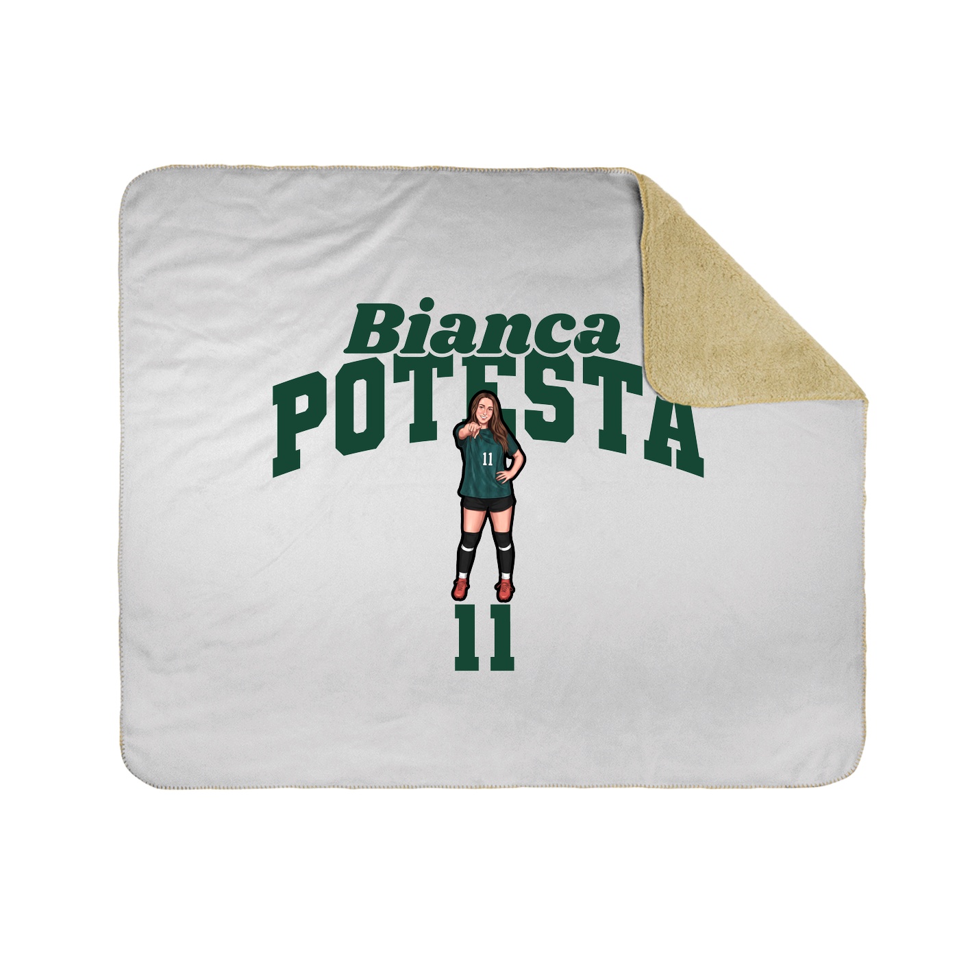 Throw Blanket — Signature Arch in White