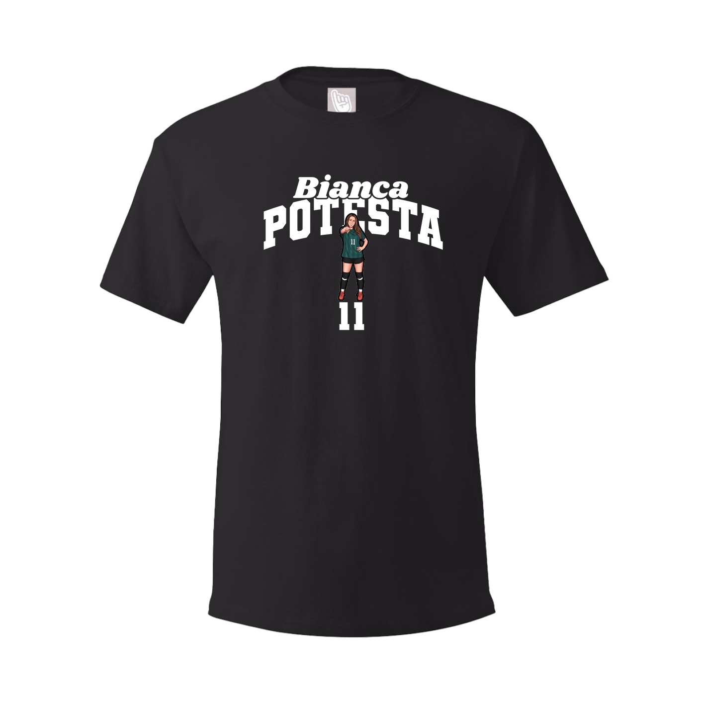 Youth Tee — Signature Arch in Black