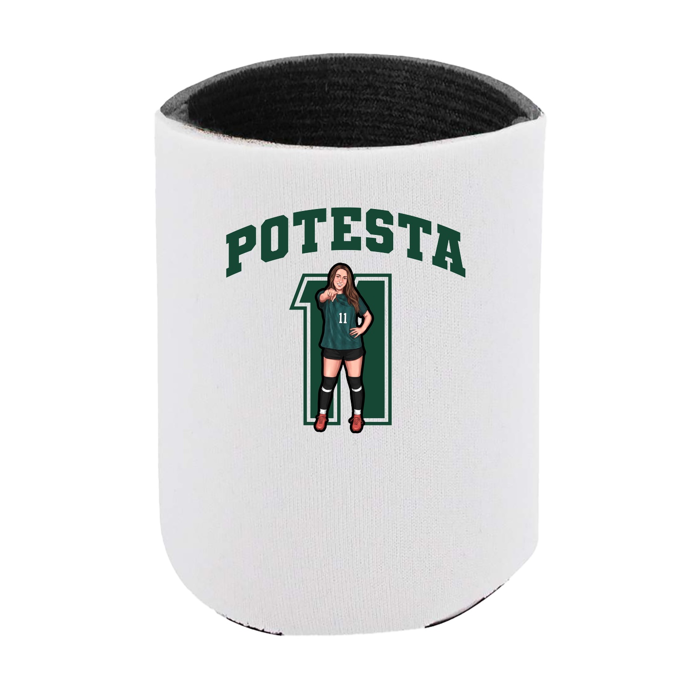 Can Holder — Number in White
