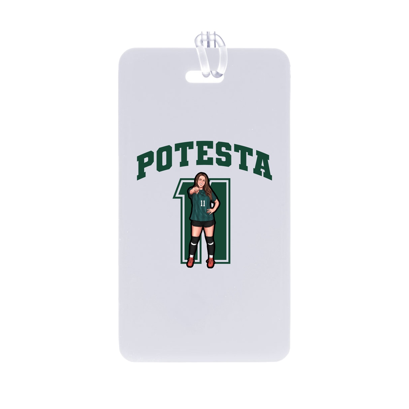 Bag Tag — Number in Classic