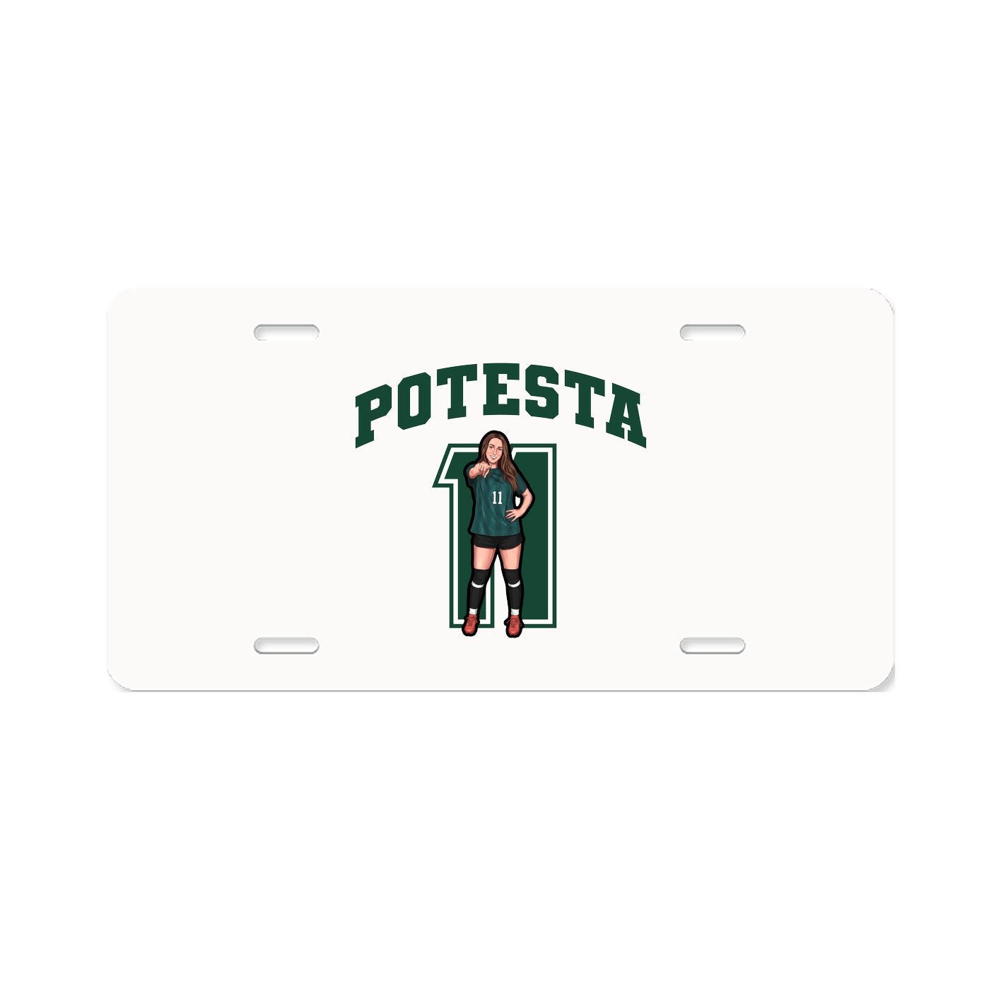 License Plate — Number in Classic