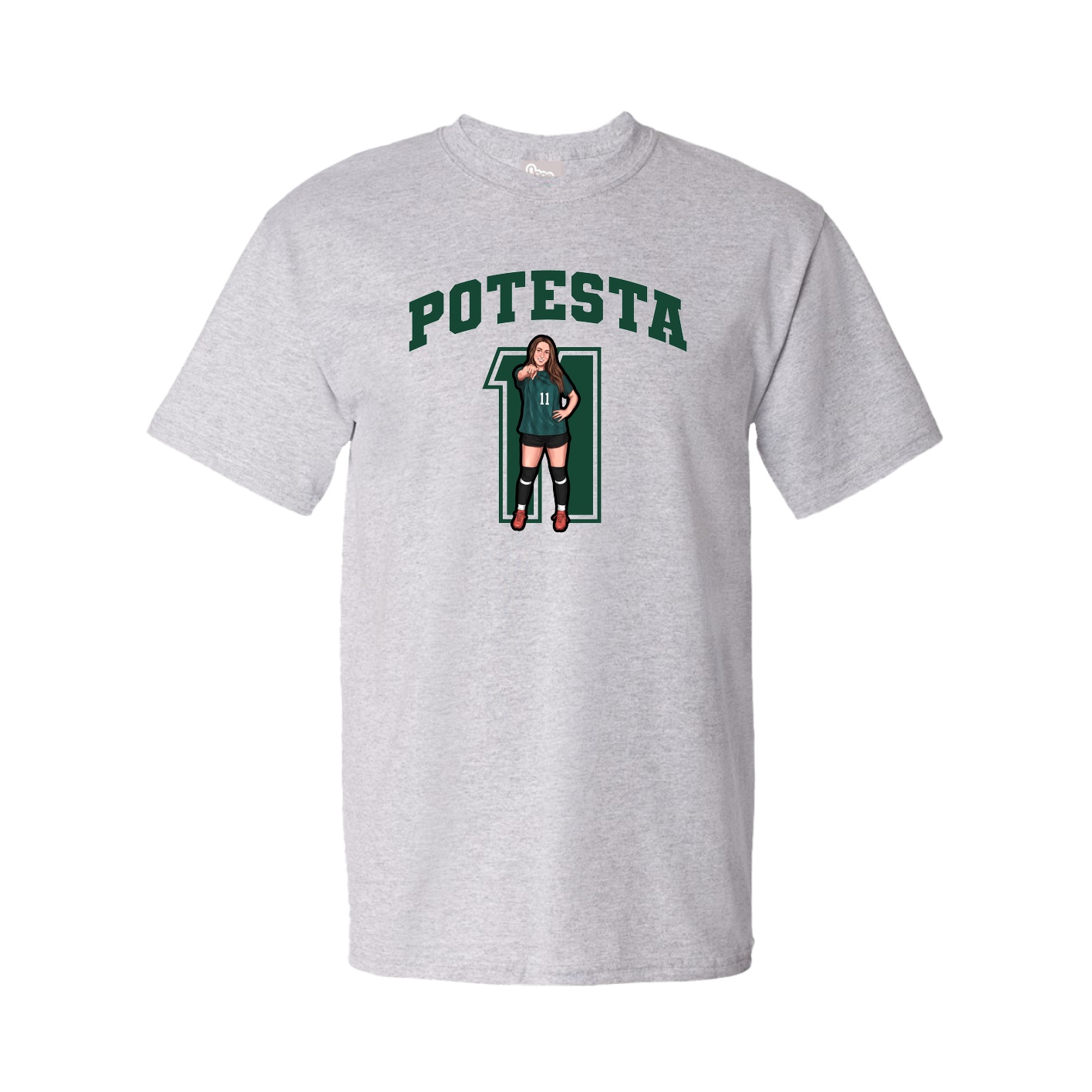 Tee — Number in Grey