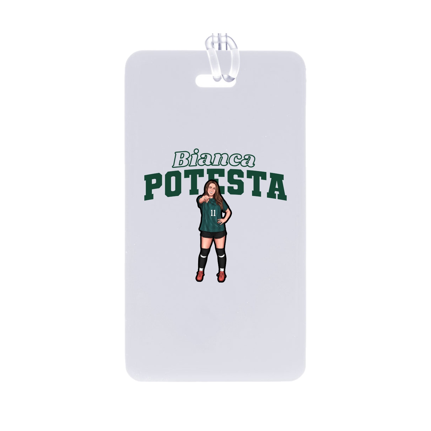 Bag Tag — Name Arch in Classic